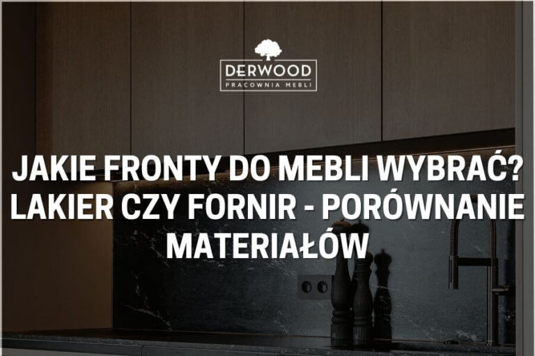 Jakie fronty do&nbsp;mebli wybrać? Lakier czy&nbsp;fornir – porównanie materiałów